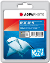 AgfaPhoto Ink Black + Color, HP No. 45